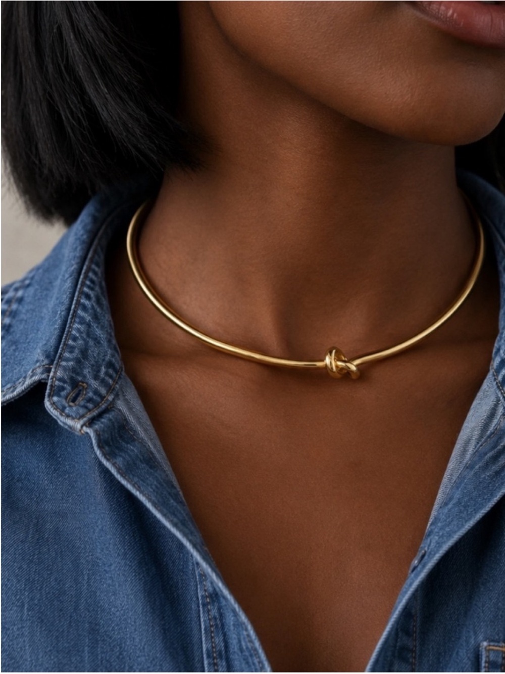New! Fischer Knot Collar Necklace NWOT